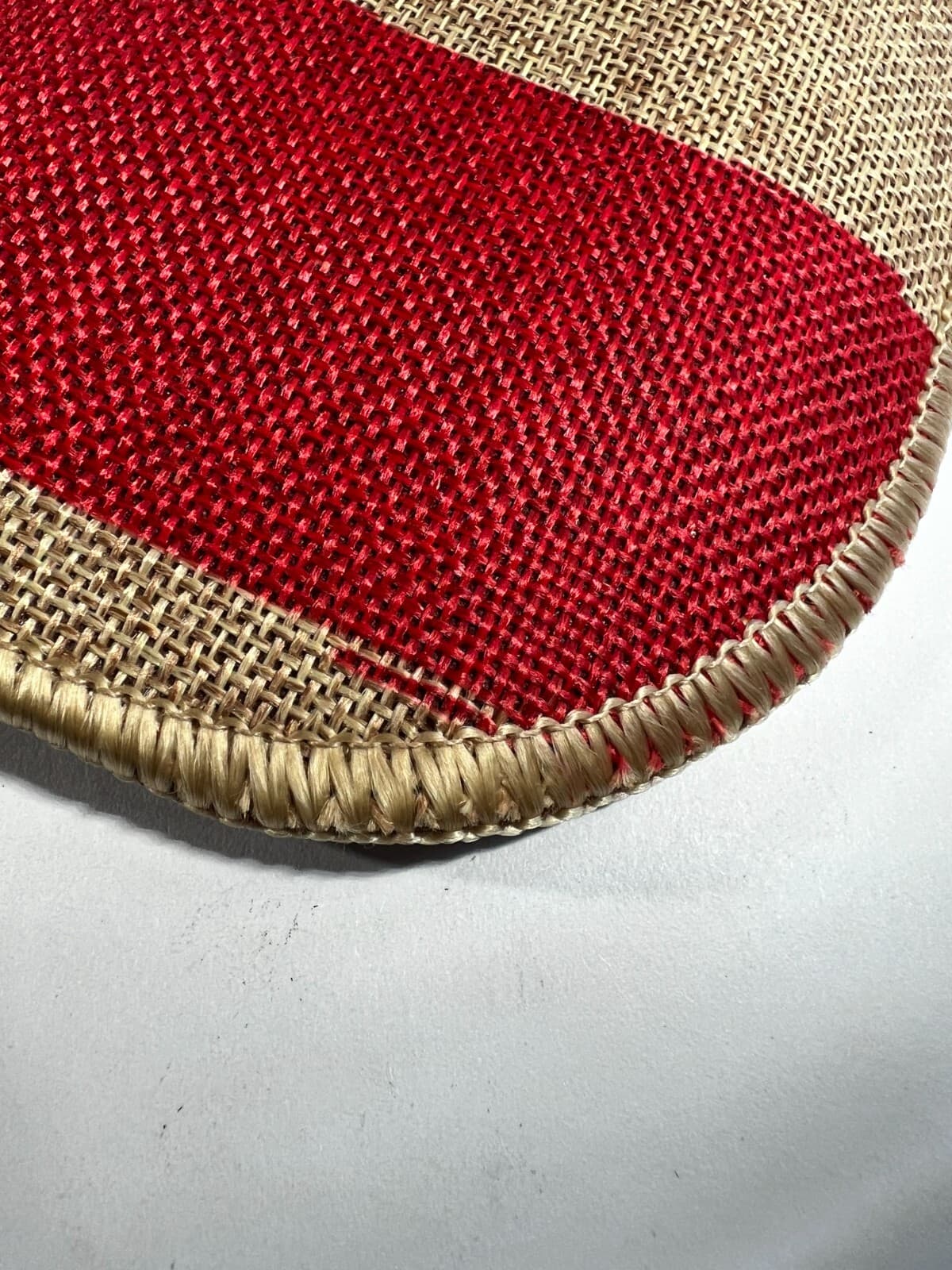 NEW Merry Christmas Rug Doormat Rubber Back Indoor Outdoor Red Natural - Thumbnail 9