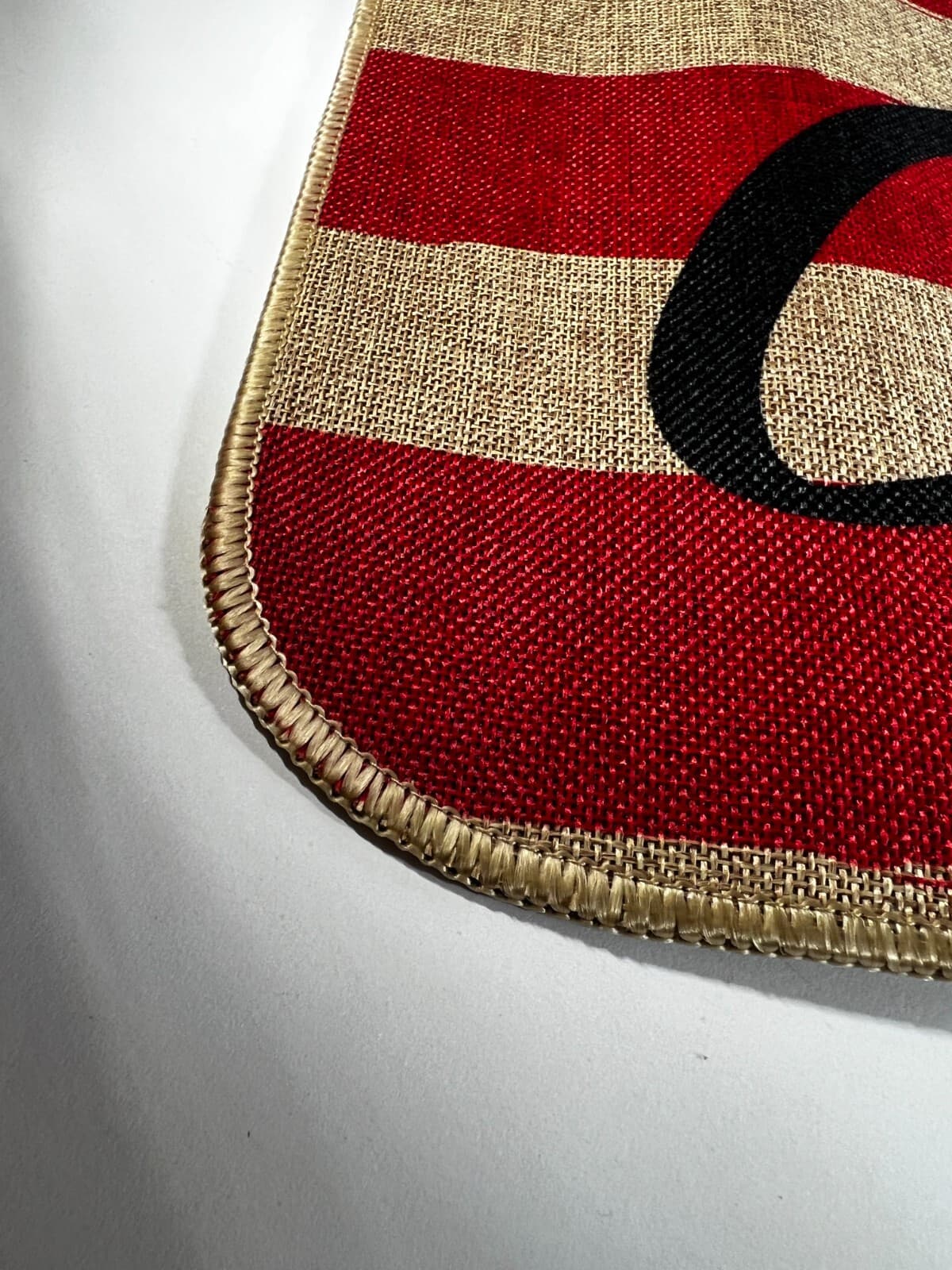 NEW Merry Christmas Rug Doormat Rubber Back Indoor Outdoor Red Natural - Thumbnail 8