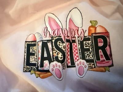Girls Pink Easter Bunny Ears Bloomers Custom Design 1/1 Exclusive OOAK 💕 12 M - Thumbnail 13