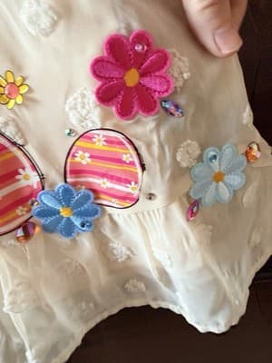 Girls Gorgeous Ivory Overlay Easter Dress Custom Design 1/1 Exclusive OOAK Rare - Thumbnail 8