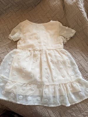 Girls Gorgeous Ivory Overlay Easter Dress Custom Design 1/1 Exclusive OOAK Rare - Thumbnail 18