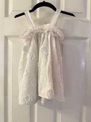 Girls White Eyelet Easter Dress Custom Design FOR PEEPS SAKE Exclusive OOAK 💕 - Thumbnail 4