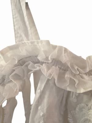 Girls White Eyelet Easter Dress Custom Design FOR PEEPS SAKE Exclusive OOAK 💕 - Thumbnail 16