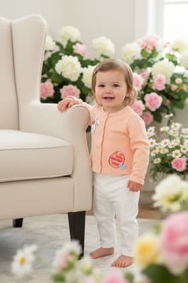 Carter’s Easter Cardigan Top Jacket Shirt Infant Toddler 12 Mths Custom Design - Thumbnail 5