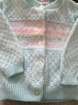 Snuggle Alert Vintage Easter Sweater Upstyled Toddler 12 M Custom Design Bunnies - Thumbnail 16