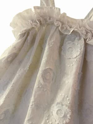 Girls White Eyelet Easter Dress Custom Design FOR PEEPS SAKE Exclusive OOAK 💕 - Thumbnail 12