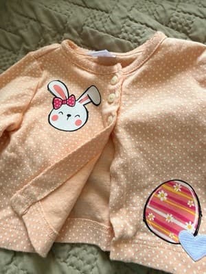 Carter’s Easter Cardigan Top Jacket Shirt Infant Toddler 12 Mths Custom Design - Thumbnail 7