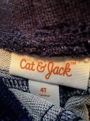 Denim Shorts Puppy In Pocket Custom Design 1/1 Exclusive OOAK 4T Cat & Jack - Thumbnail 3