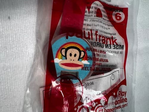 2012 Paul Frank Julius Monkey Mcdonald's Happy Meal Sealed Vintage Digital Watch - Thumbnail 3