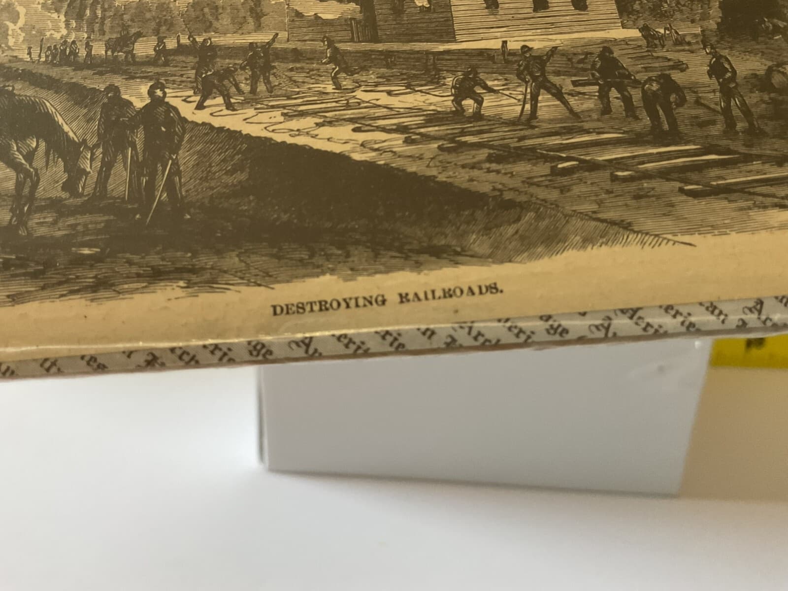 Antique Military Harper’s Rare 1800s Newspaper Destroying Railroads Civil War - Thumbnail 2