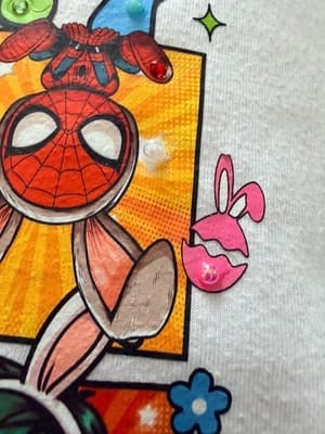 Girls Easter Marvel Top Custom Design 1/1 OOAK Spiderman Hulk Iron Man Shirt - Thumbnail 21