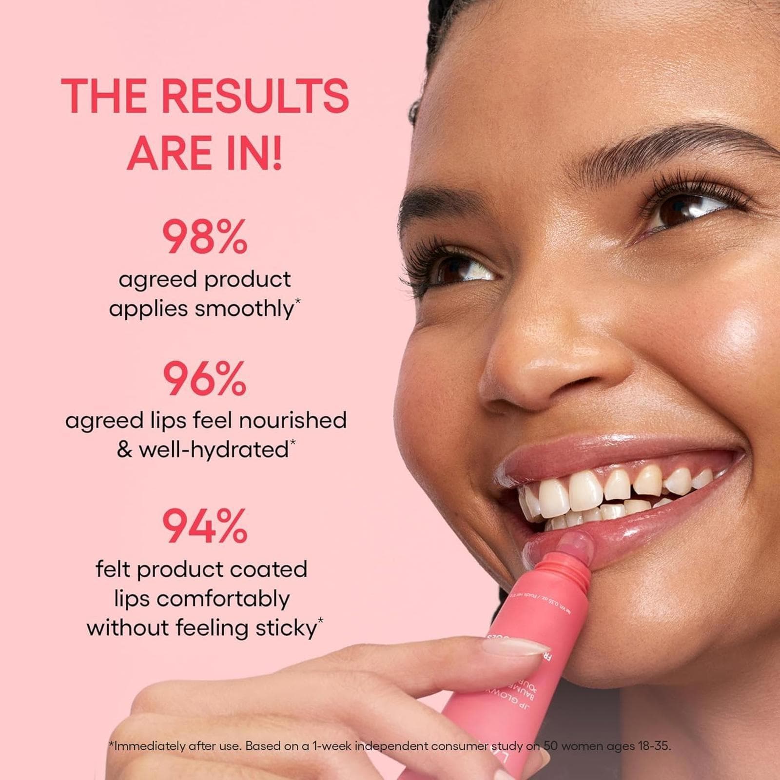 Laneige Lip Glowy Balm, Grapefruit, Moisturize & Tint with Shea Butter 0.35oz - Thumbnail 3