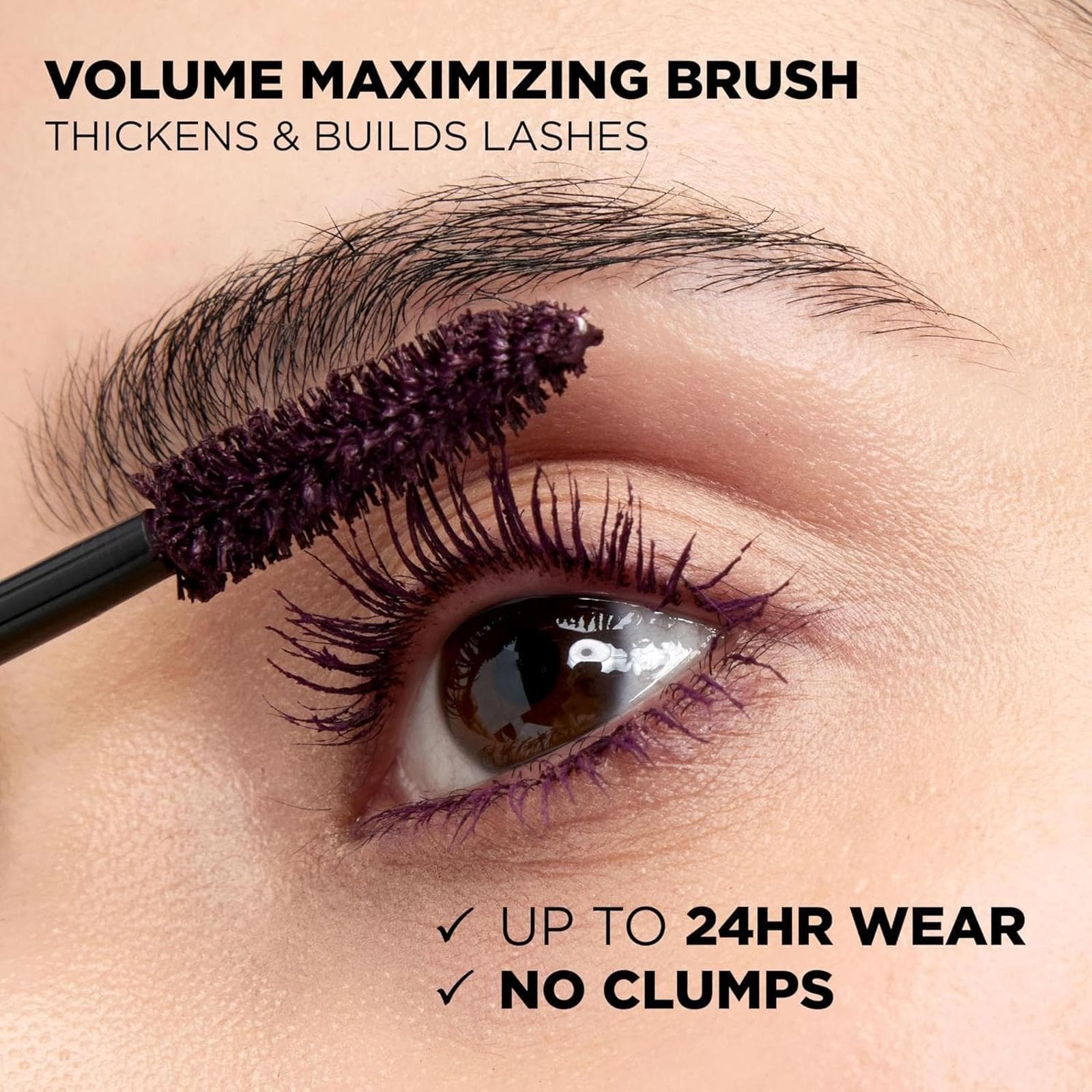 Open Box- L'Oreal Paris LOreal Paris Original Voluminous Mascara, Deep Violet - Thumbnail 4