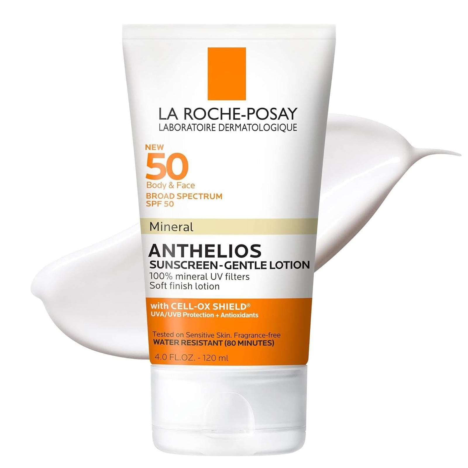 Open Box- La Roche-Posay Anthelios Mineral Sunscreen SPF 50 Gentle Lotion, 4 oz