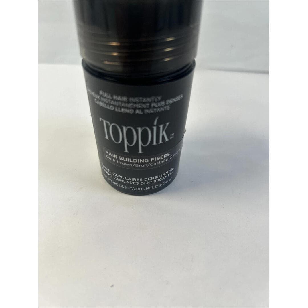 Toppik Hair Building Fibers, 0.42oz, Dark Brown - Thumbnail 2