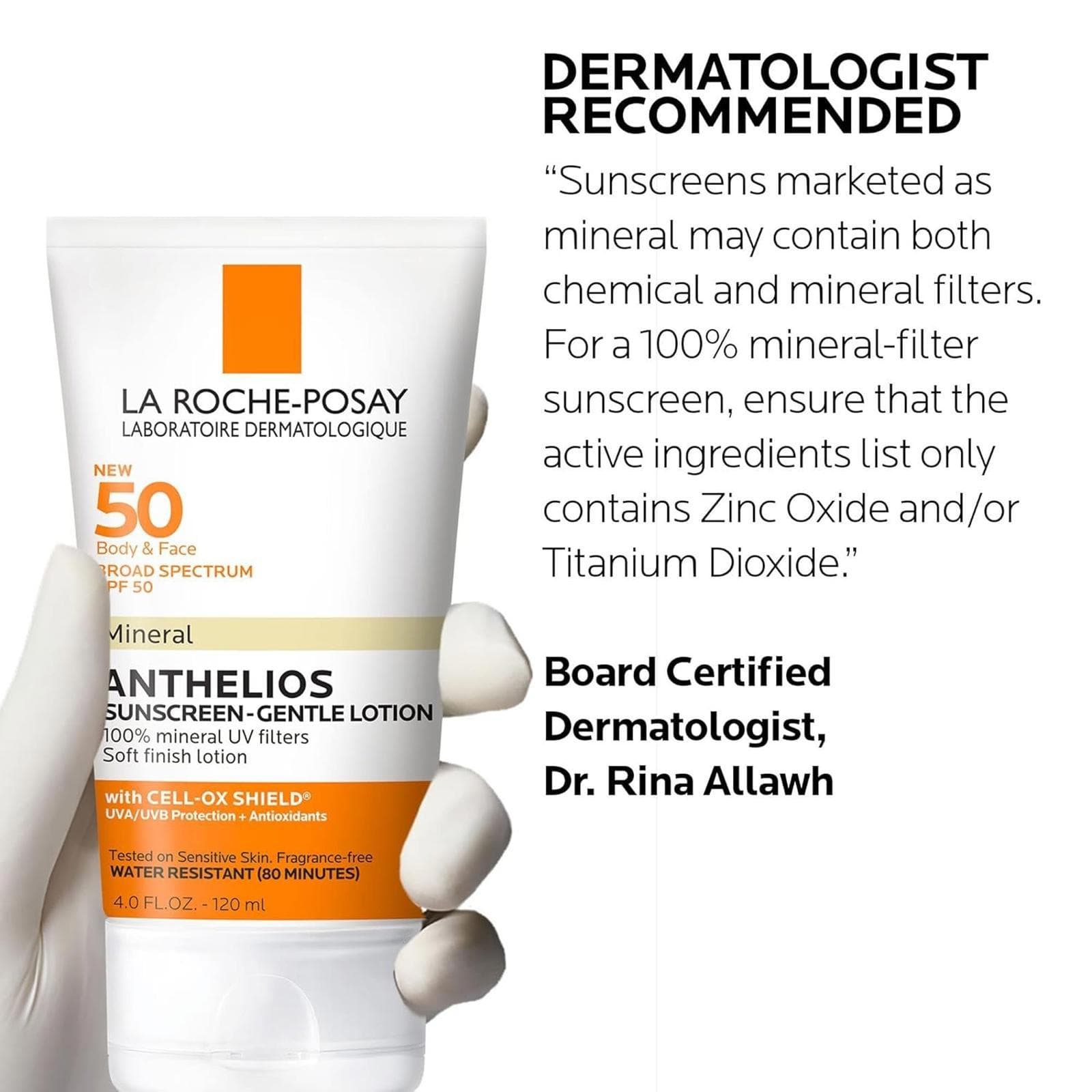 Open Box- La Roche-Posay Anthelios Mineral Sunscreen SPF 50 Gentle Lotion, 4 oz - Thumbnail 6