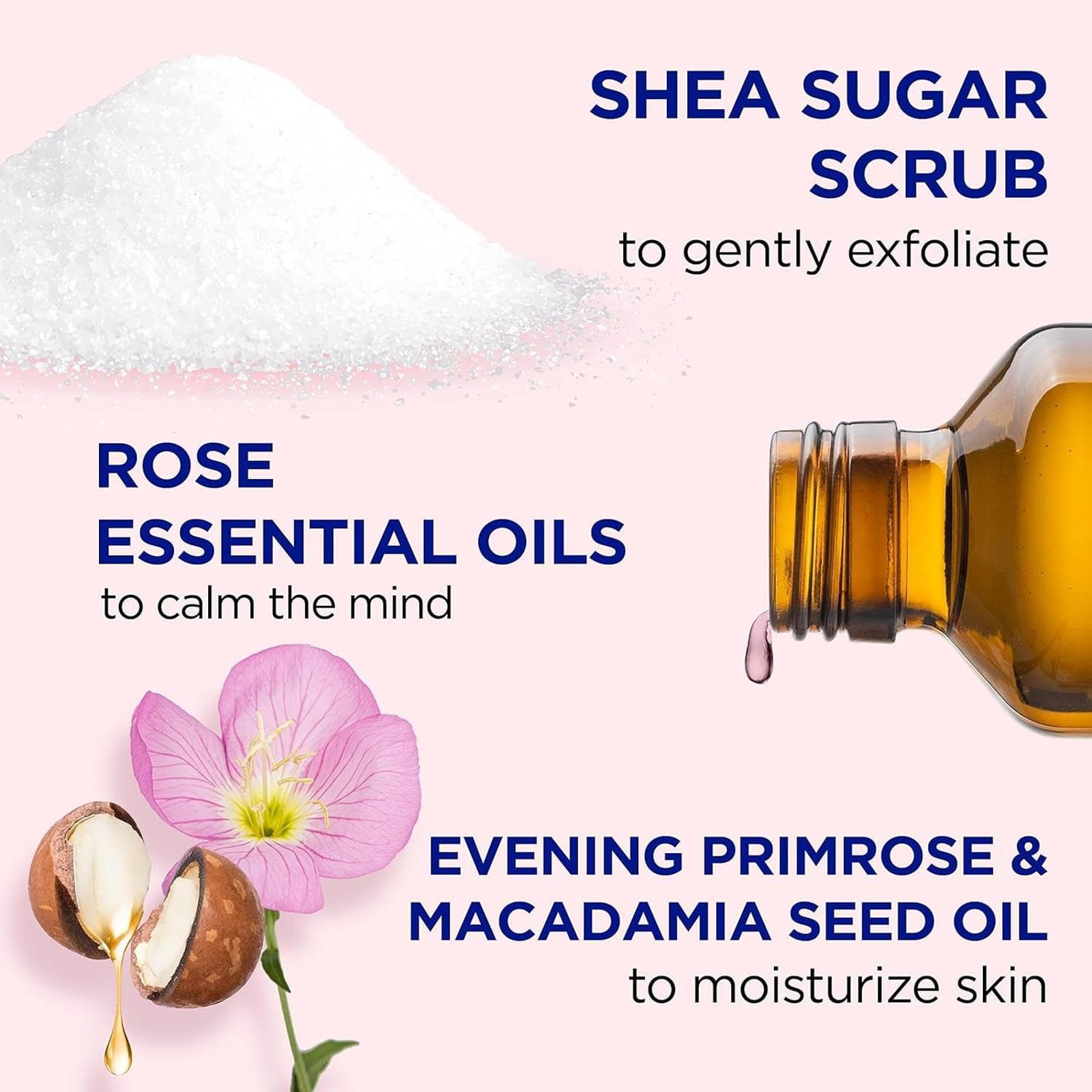 ** Dr Teal's Shea Sugar Body Scrub, Rose with Essential Oil, 19 oz (Pack of 3) - Thumbnail 2