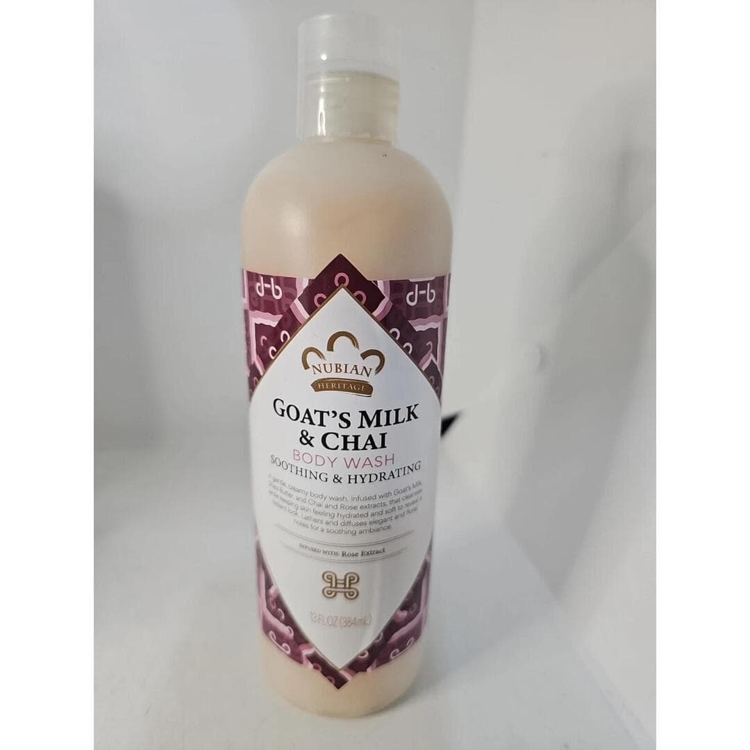 Nubian Heritage Body Wash Goat's Milk And Chai Soothing & Hydrating 13 oz.