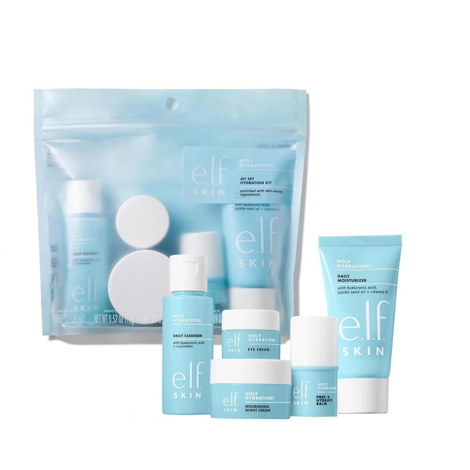 e.l.f. SKIN Holy Hydration! Jet Set Hydration Skincare Kit, Travel Friendly