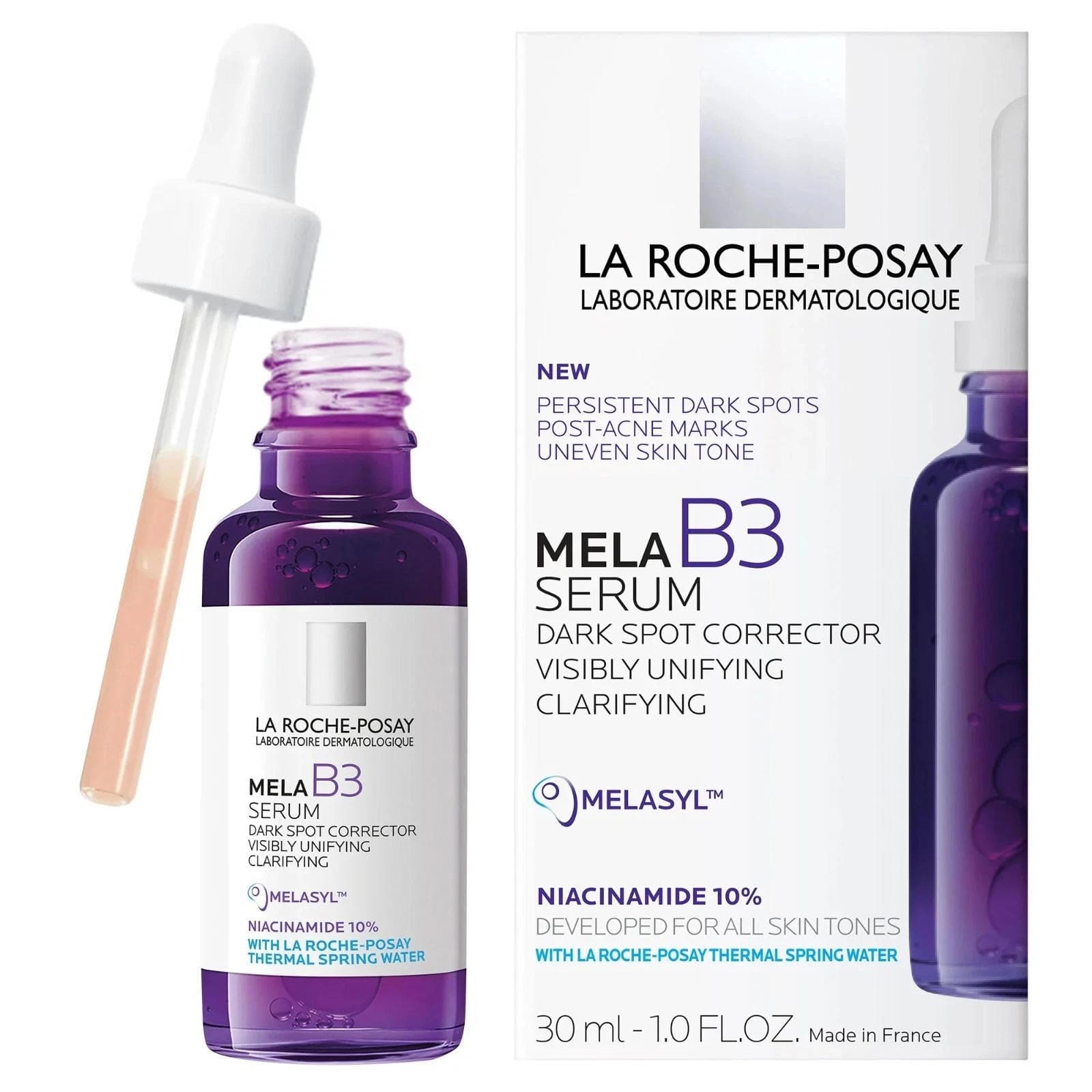 La Roche-Posay Mela B3 Serum, Dark Spot Corrector with Melasyl, 1 fl oz