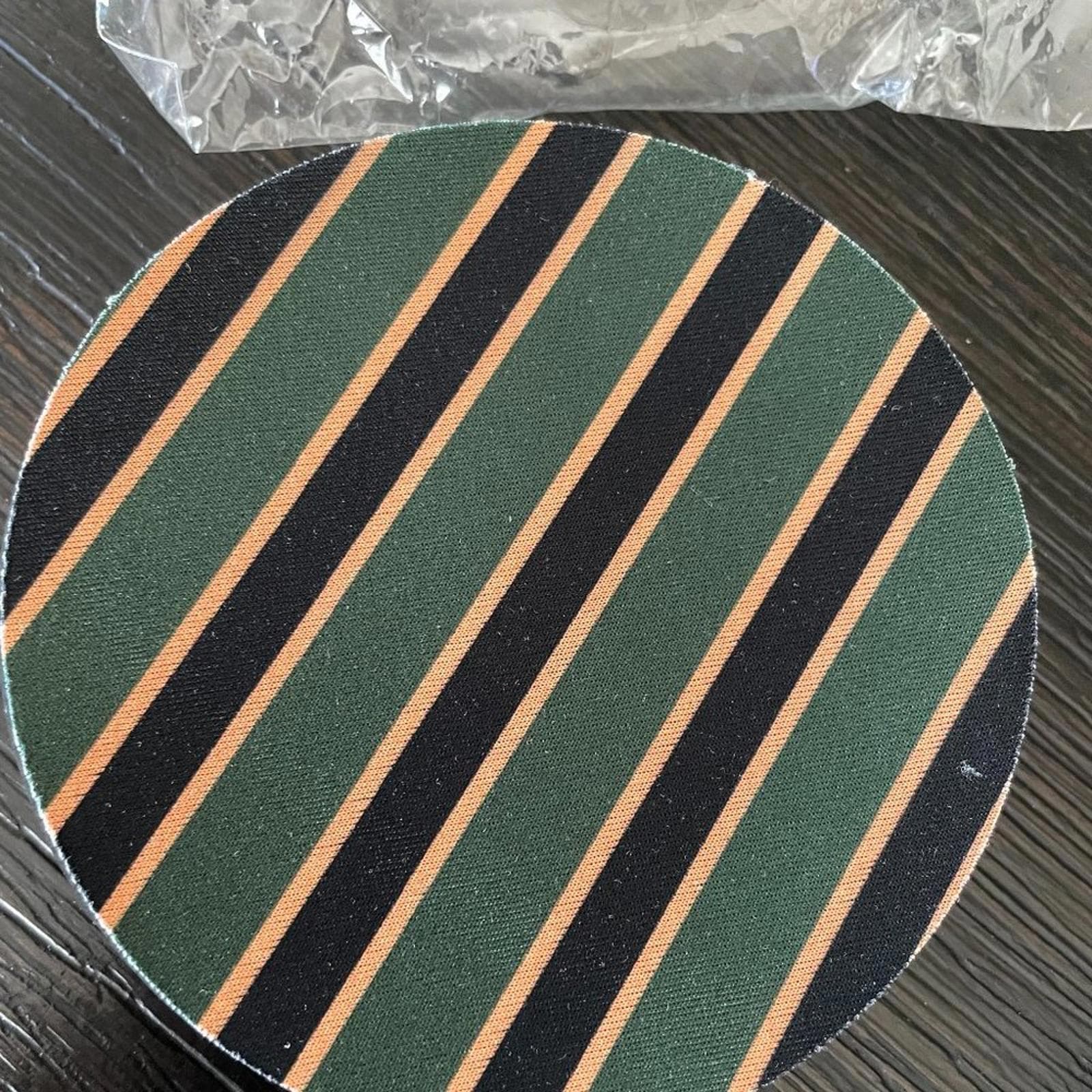 6 pcs coasters Anti slip striped coasters