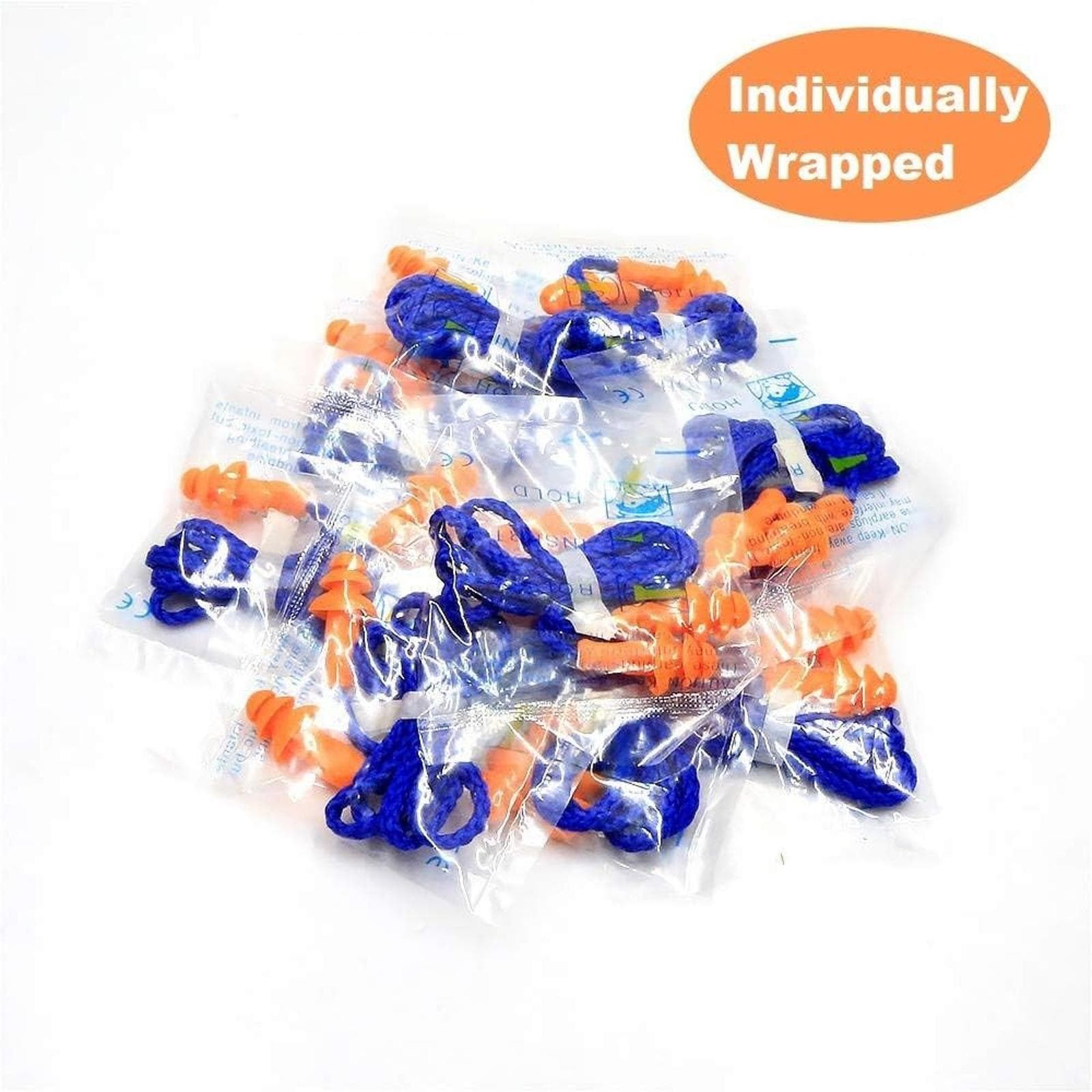 ** 50 Pair Silicone Corded Ear Plugs Reusable - Ear Protection for Men Women - Thumbnail 6