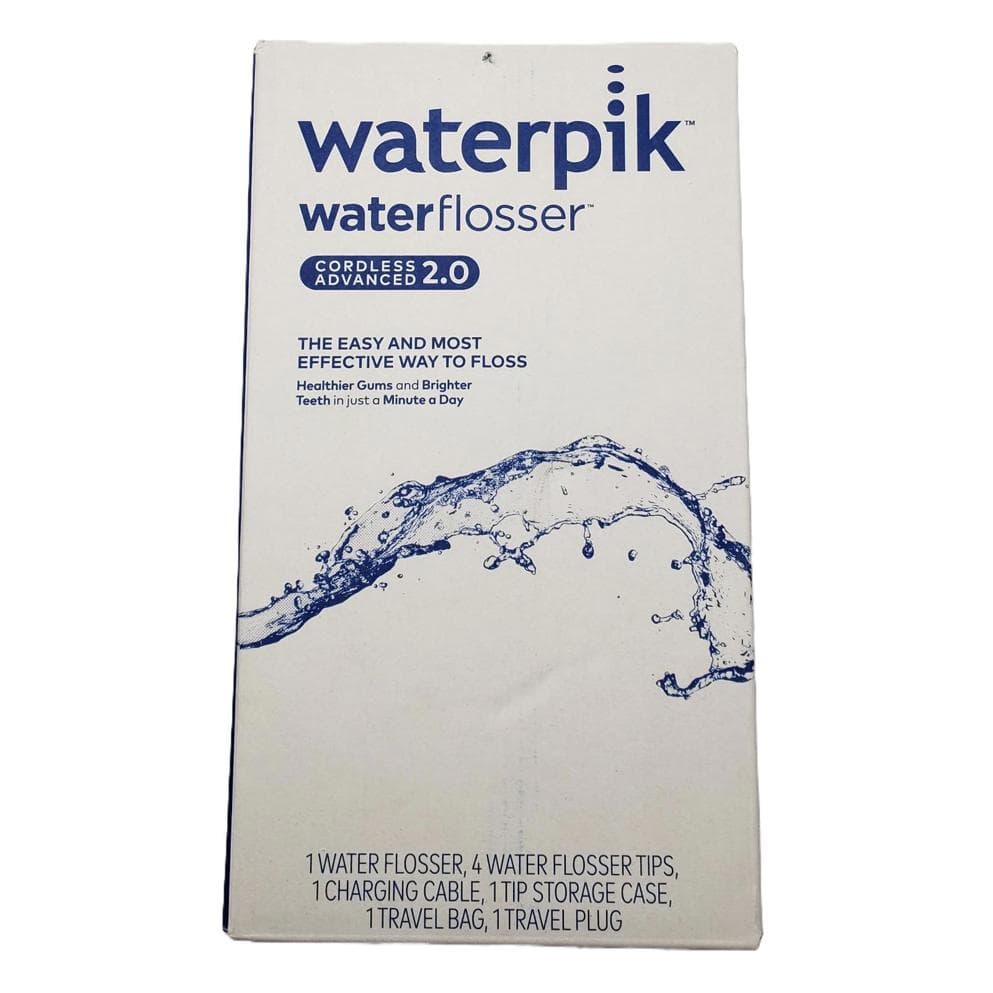 **Waterpik Cordless Advanced 2.0 Water Flosser 4 tips, white WP-580 - Thumbnail 2