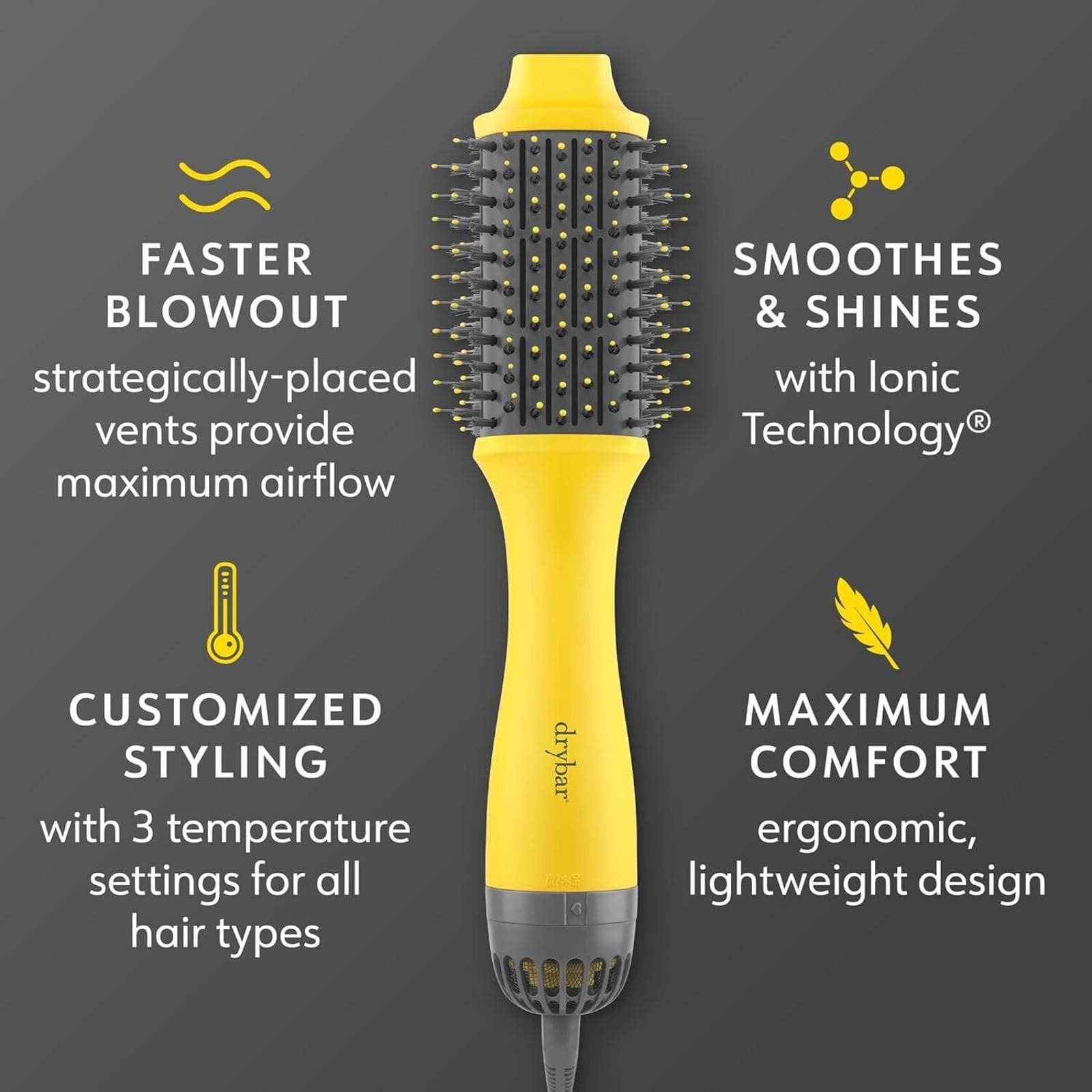 Used - Drybar The Double Shot Blow Dryer Oval Brush - Thumbnail 2