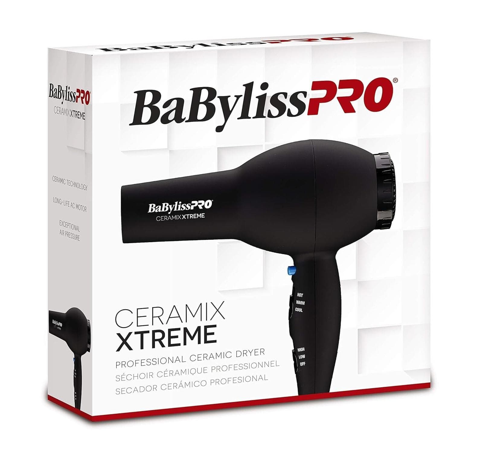 BaBylissPRO Hair Dryer, Ceramix Xtreme 2000-Watt Blow Dryer BX2000 - Thumbnail 2