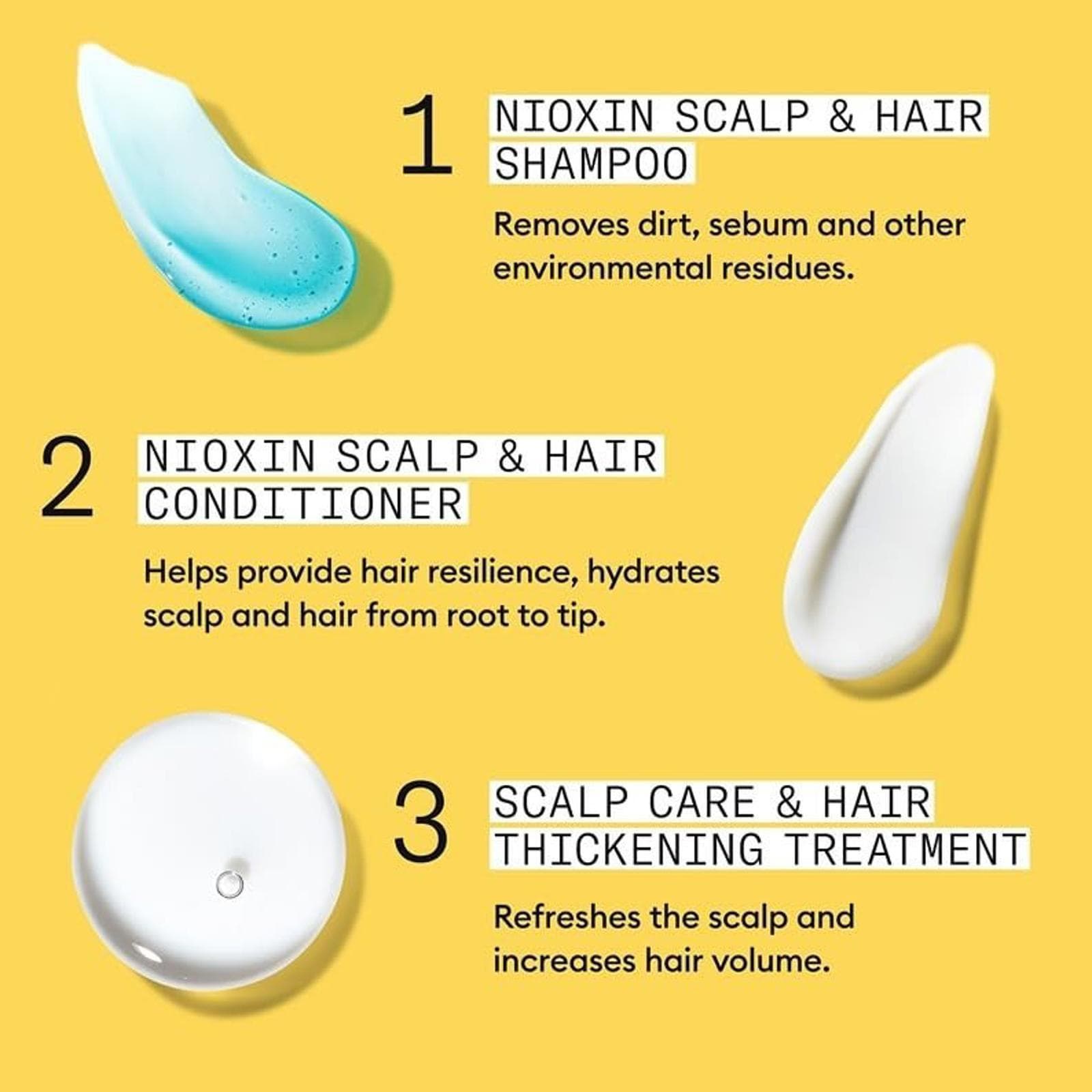 ** Open Box - Nioxin System 1 Scalp + Hair Thickening Kit (300ml/300 ml/100ml) - Thumbnail 3