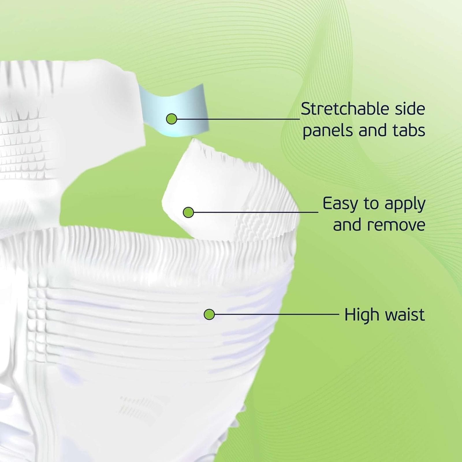 ** Open Box- 4-5xl Adult Diapers for Women and Men - 8 ct - Thumbnail 3