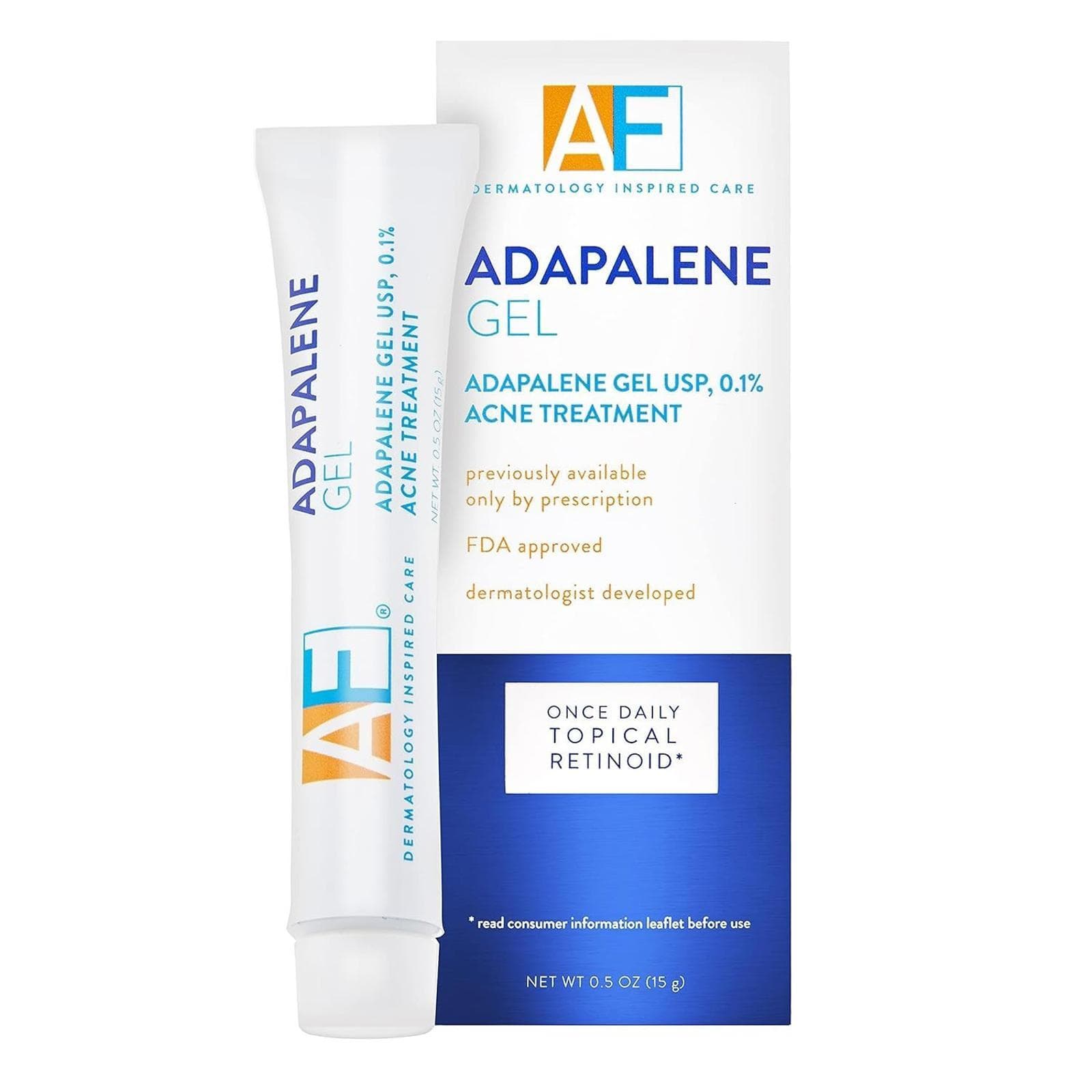 ** Acne Free Adapalene Gel 0.1%, Topical Retinoid Acne Treatment (.5 oz)