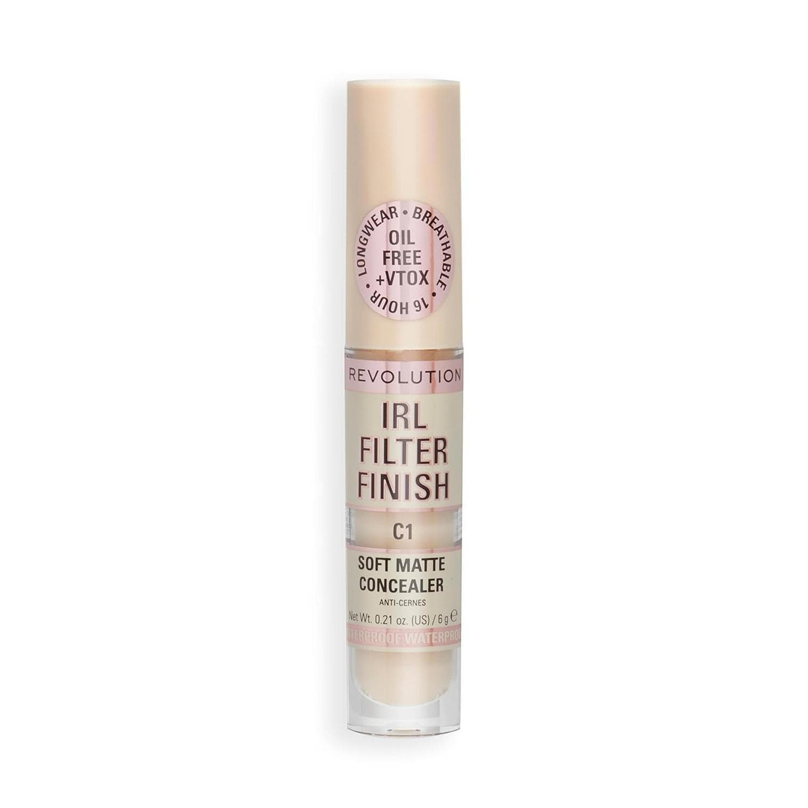 Makeup Revolution IRL Filter Finish Shade C1 Soft Matte Concealer - Thumbnail 3