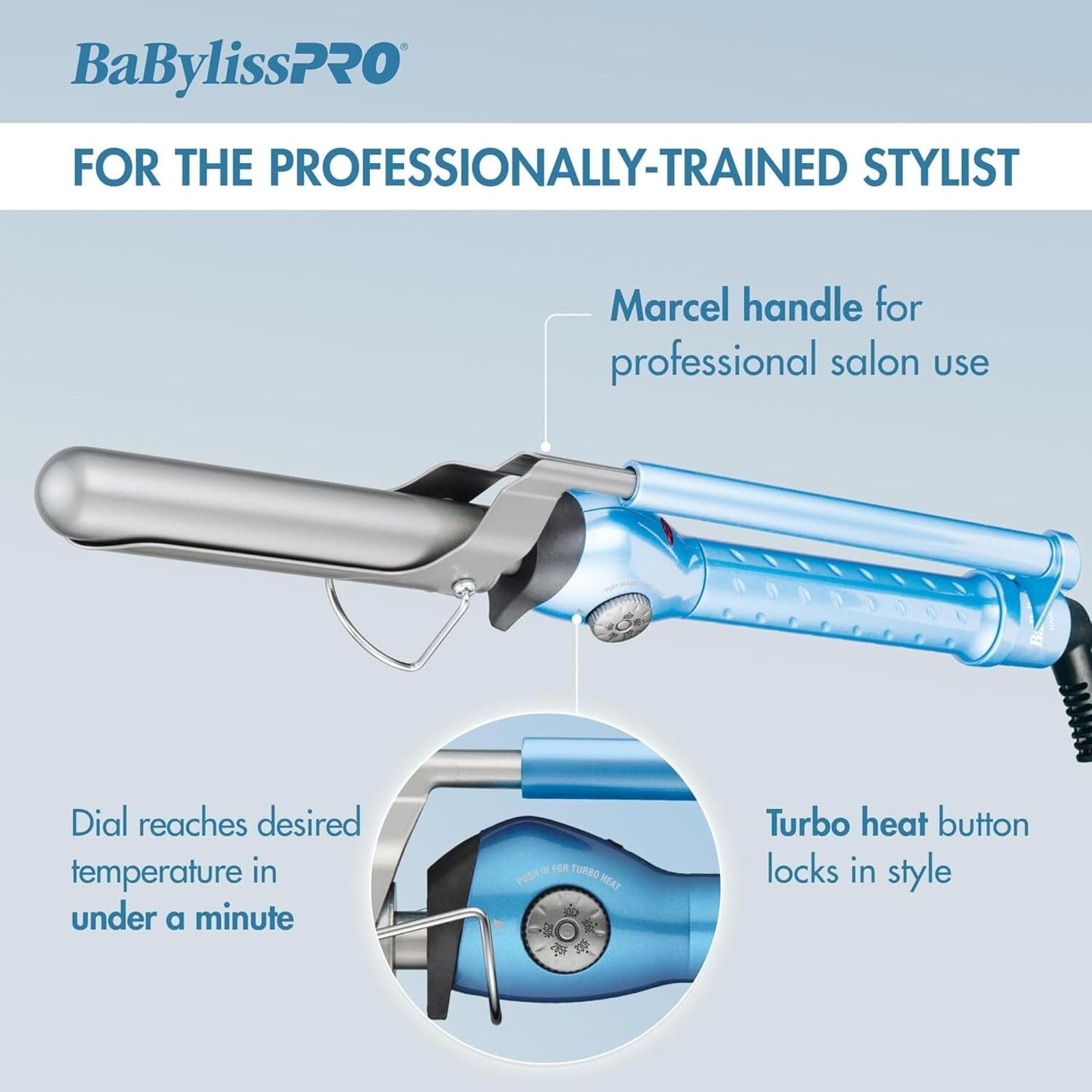 Open Box - BaBylissPRO Nano Titanium Curling Iron for Loose Curls -1.25" - Thumbnail 3