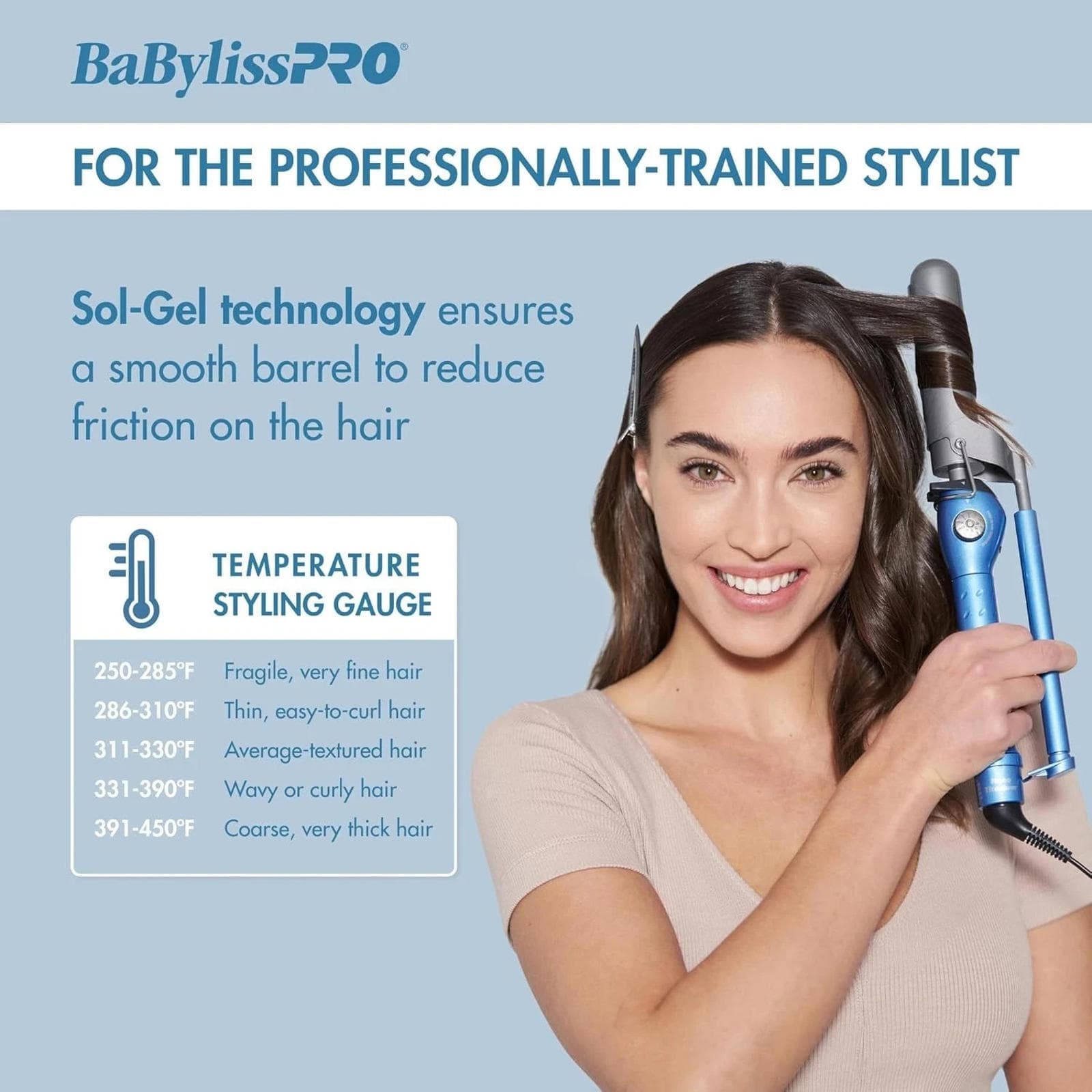 Open Box - BabylissPRO Nano Titanium Marcel Curling Iron, 1 1/4" (no box) - Thumbnail 2