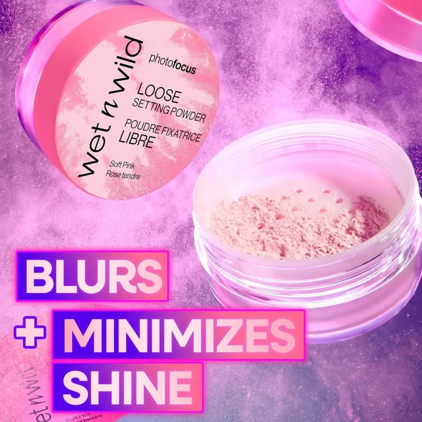** wet n wild Photo Focus Loose Setting Powder, Soft Pink - Thumbnail 4