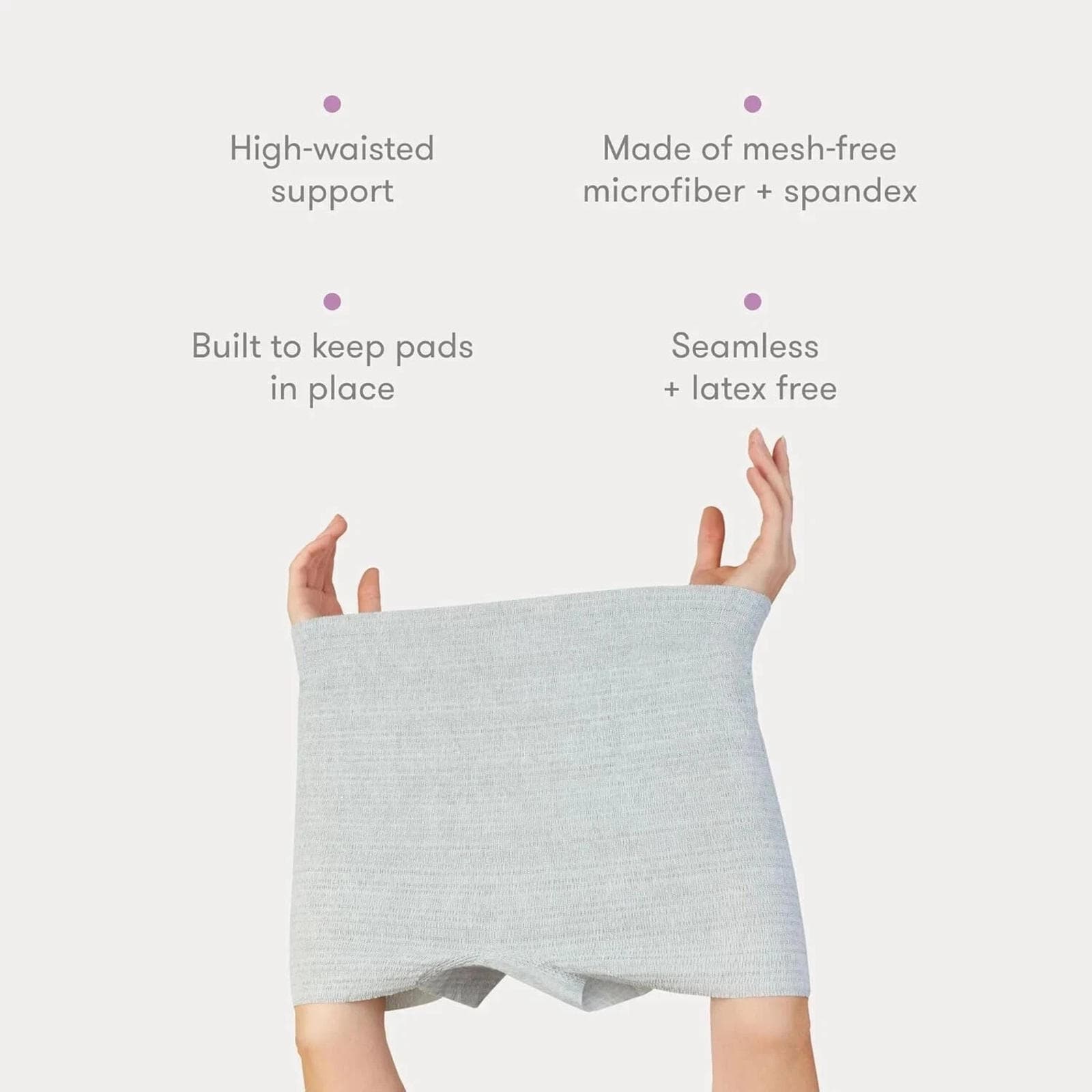 Open Box-Frida Mom Postpartum Underwear Regular High Waist Boyshort 8CT (no box) - Thumbnail 2