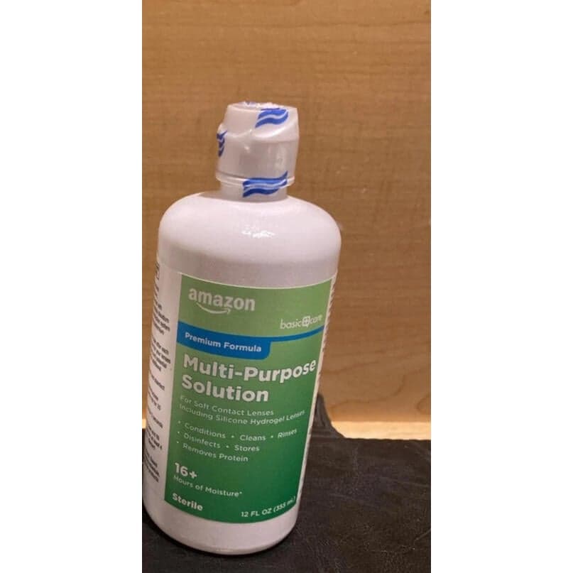 ** Amazon Basic Care Multi-Purpose Contacts Solution - Premium Formula, 12 fl oz