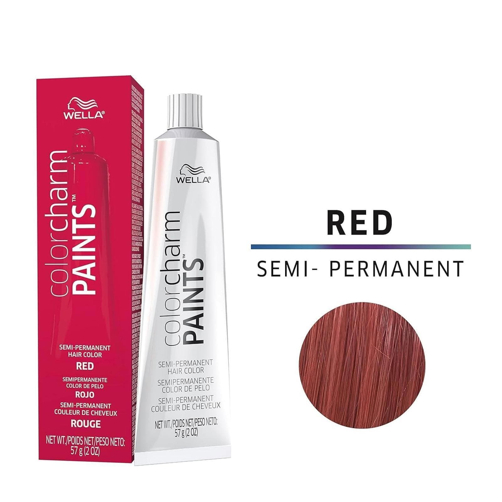 Wella COLORCHARM Paints Semi-Permanent Hair Dye, Red, 2oz - Thumbnail 2