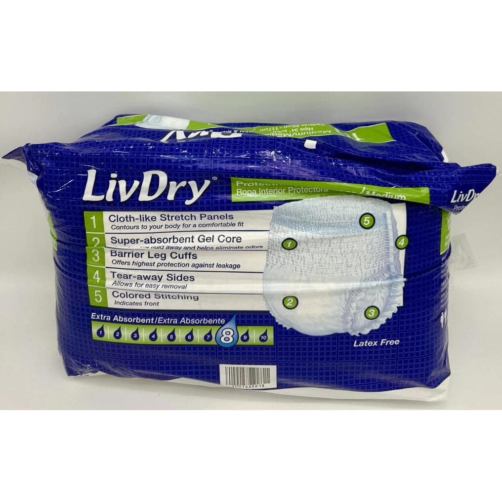 ** Open Box-LivDry Adult Incontinence Underwear (10 ct only) read description - Thumbnail 2