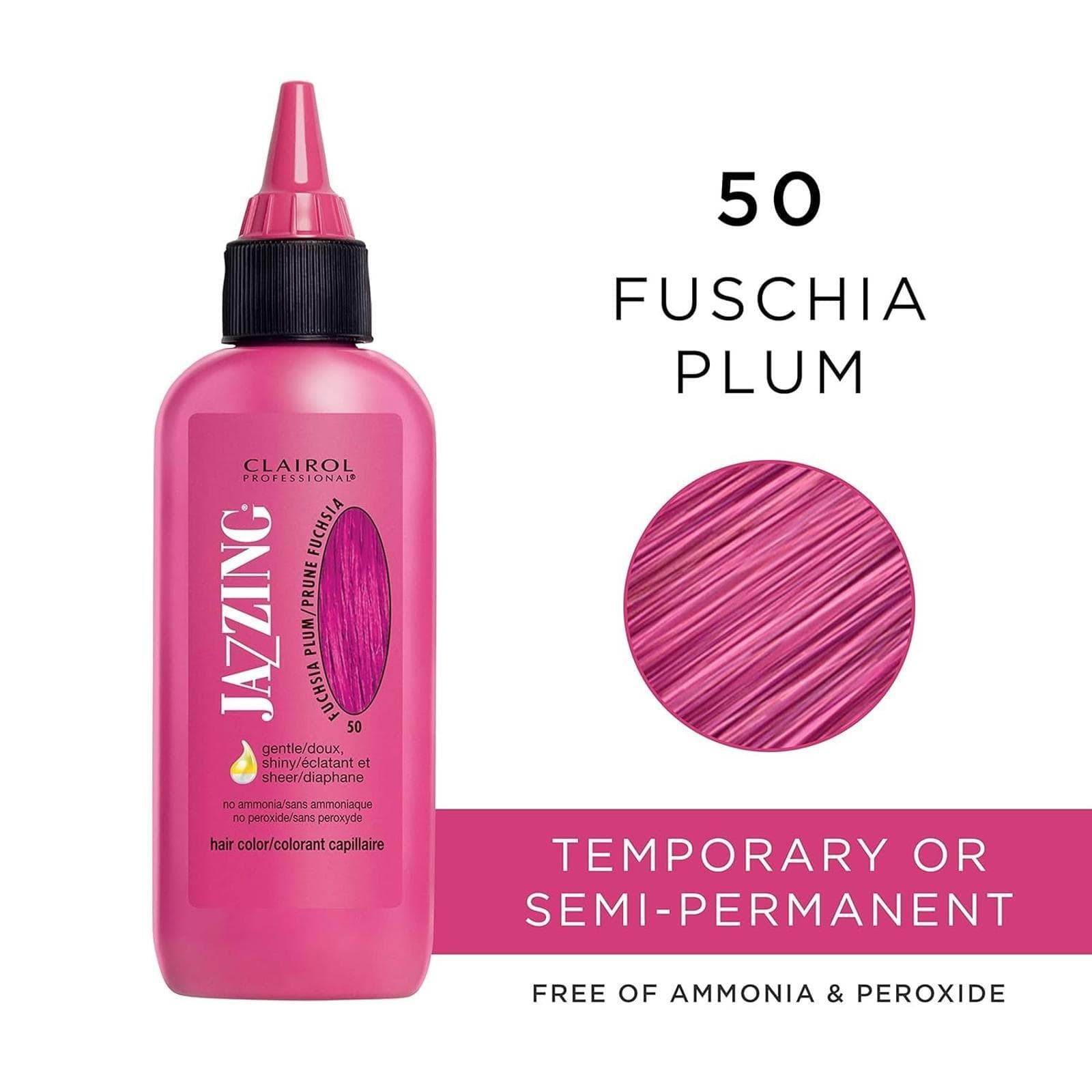 Open Box-Clairol Professional Jazzing Semi-Permanent Hair Color, Fuchsia Plum 50 - Thumbnail 2