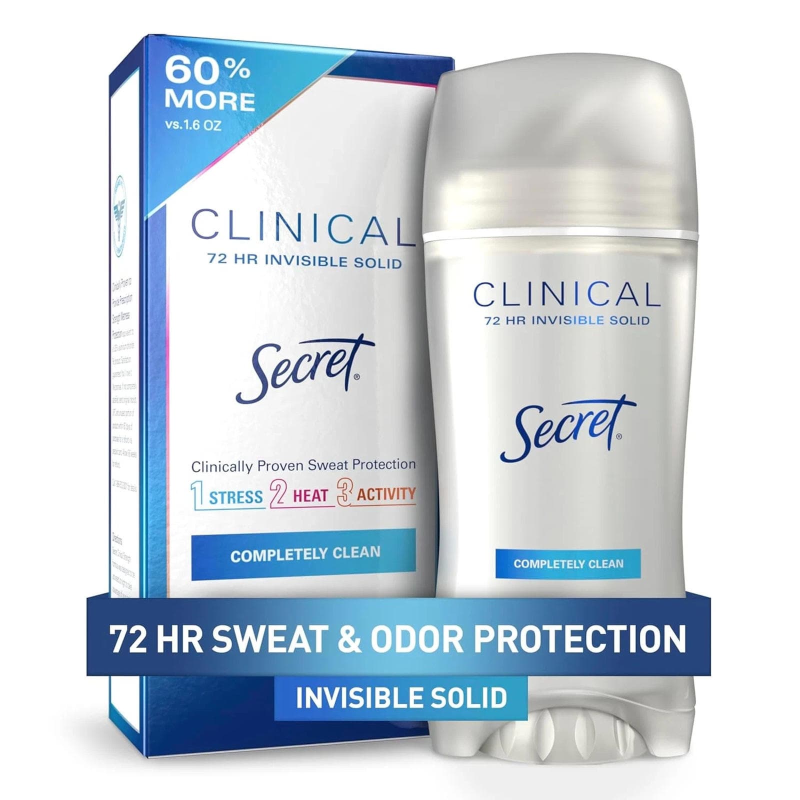 ** Secret Clinical Strength Antiperspirant Deodorant for Women- Completely Clean