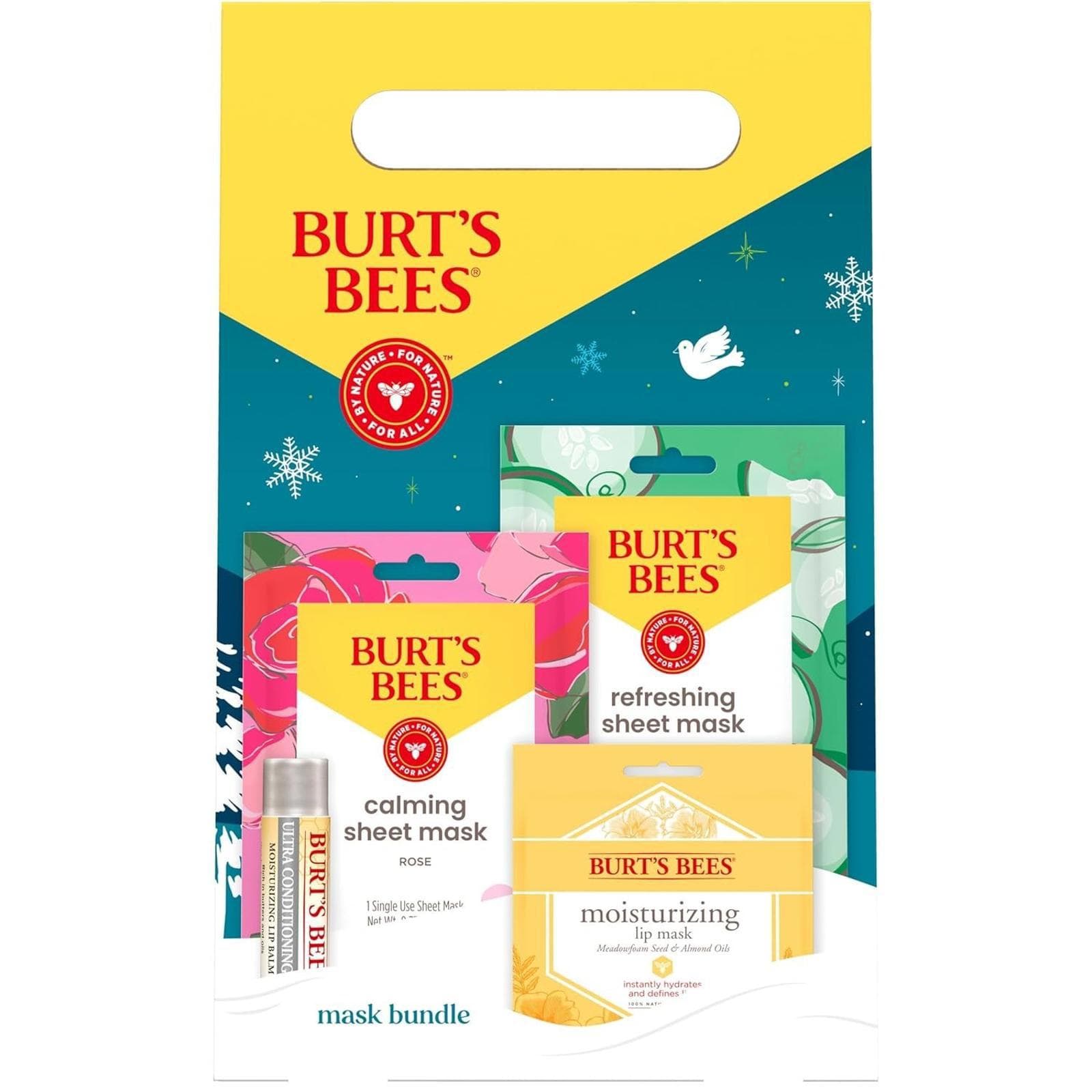 Burts Bees Mask Bundle Gift Set; , Ultra Conditioning Lip Balm and Moisturizing - Thumbnail 5