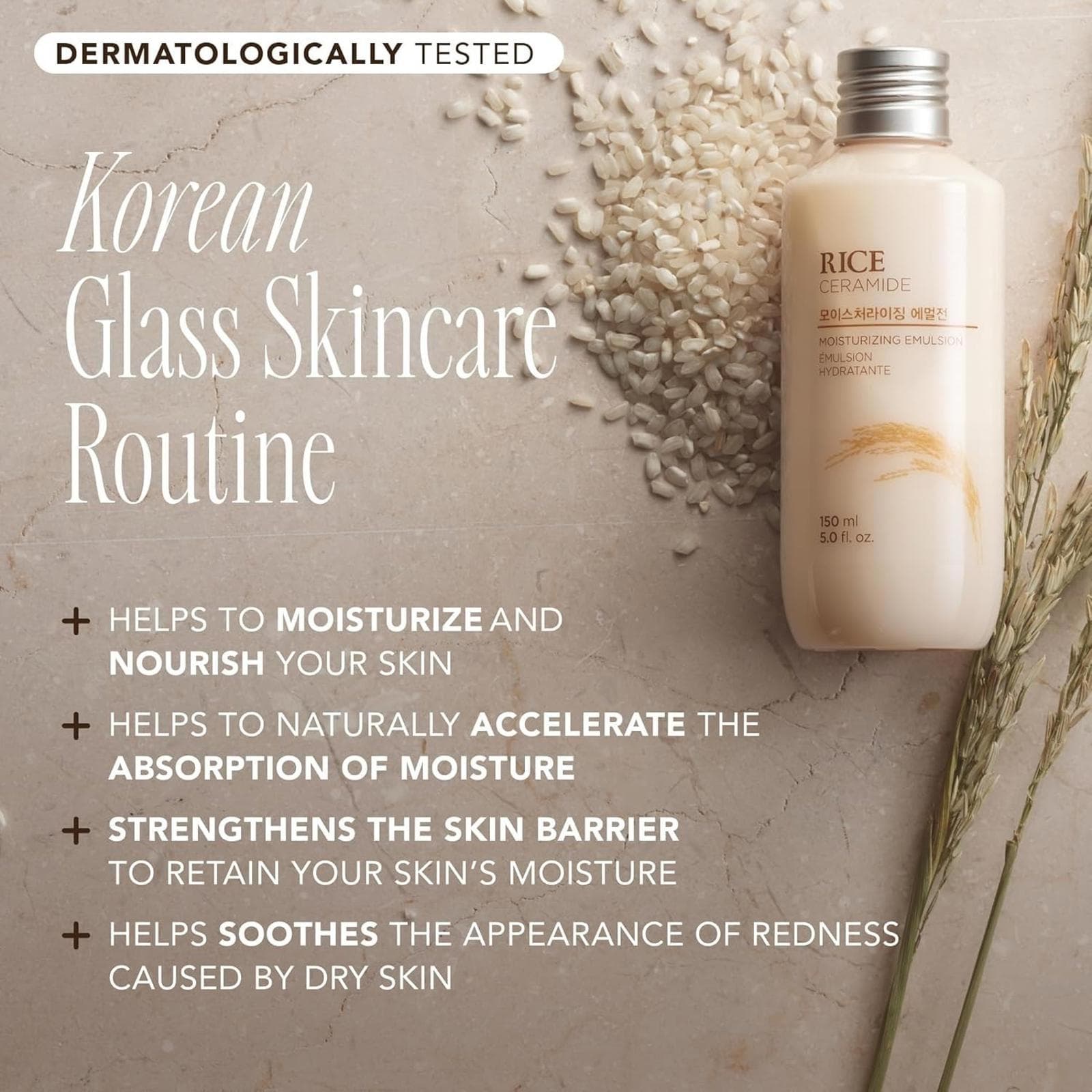 The Face Shop Rice Ceramide Moisturizing Emulsion - Rice Extract - 150ml - Thumbnail 2