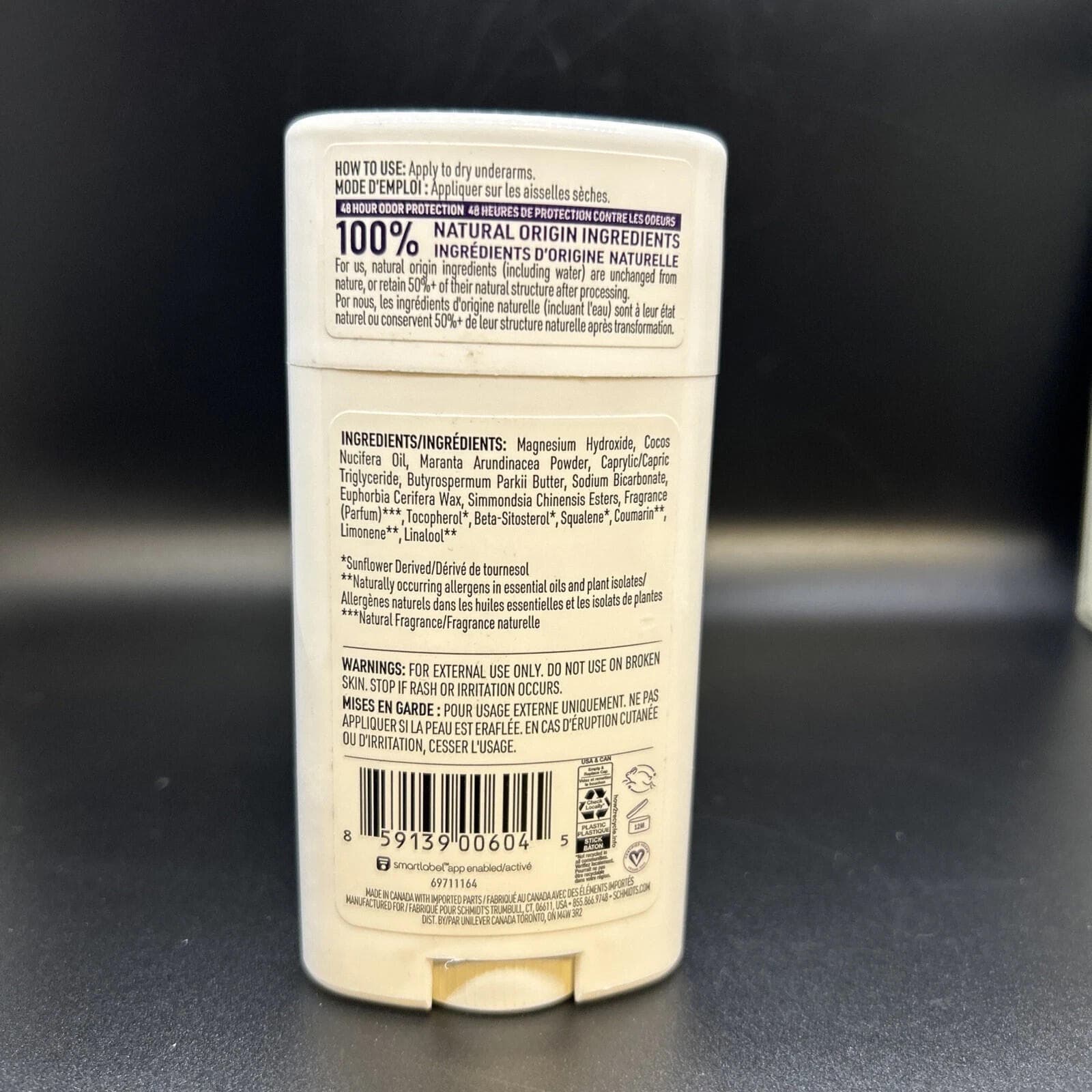 Schmidt's Natural Deodorant Lavender & Sage 48H Protection 2.65oz Aluminum-Free - Thumbnail 2