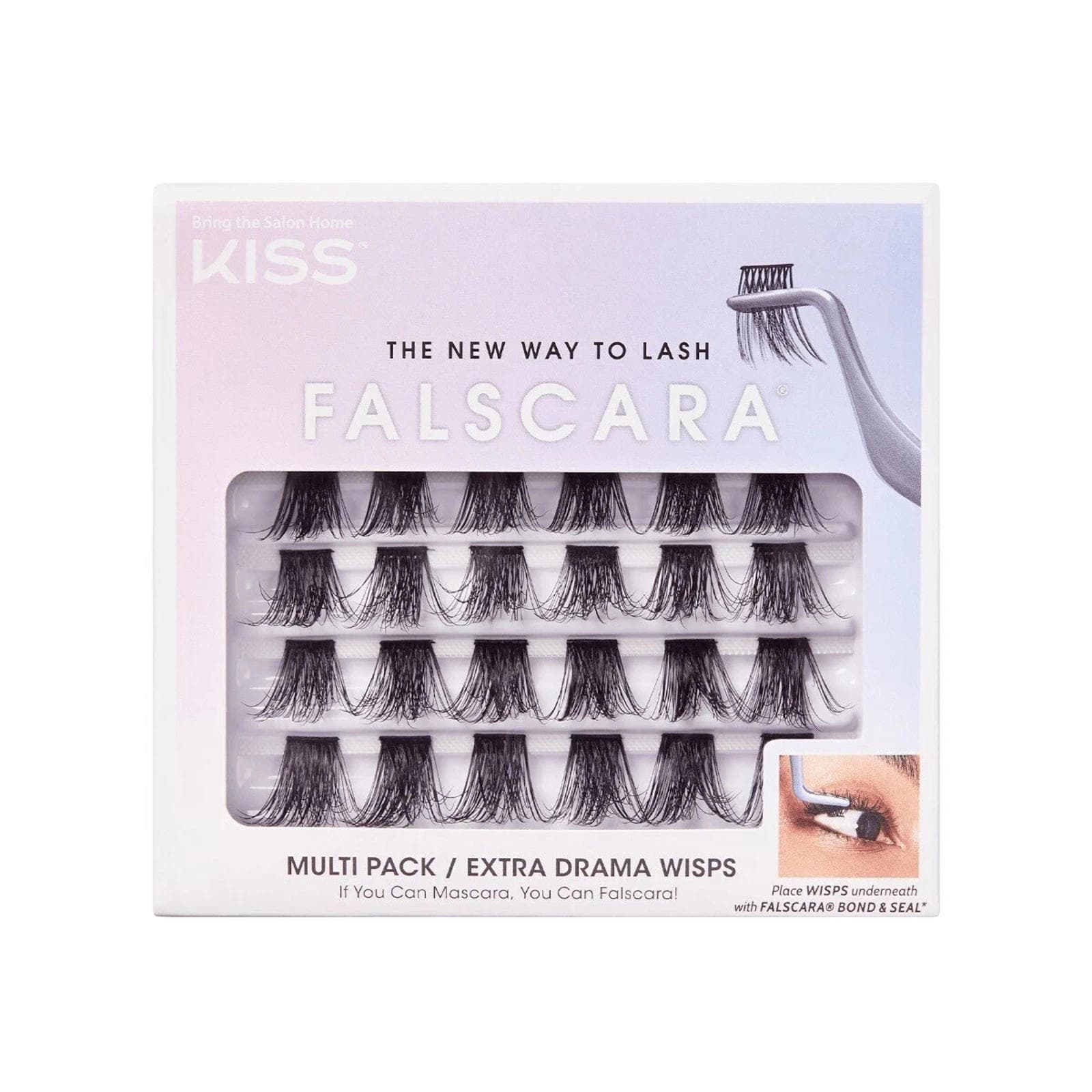 KISS FALSCARA Extra Drama Wisps Lash Multipack KFCM03 84285 24 Lashes
