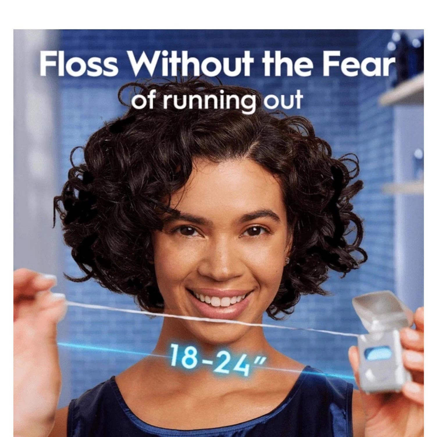 Open Box - Oral-B Comfort Plus Glide Dental Floss Pack, Mint, 3 Count - Thumbnail 2