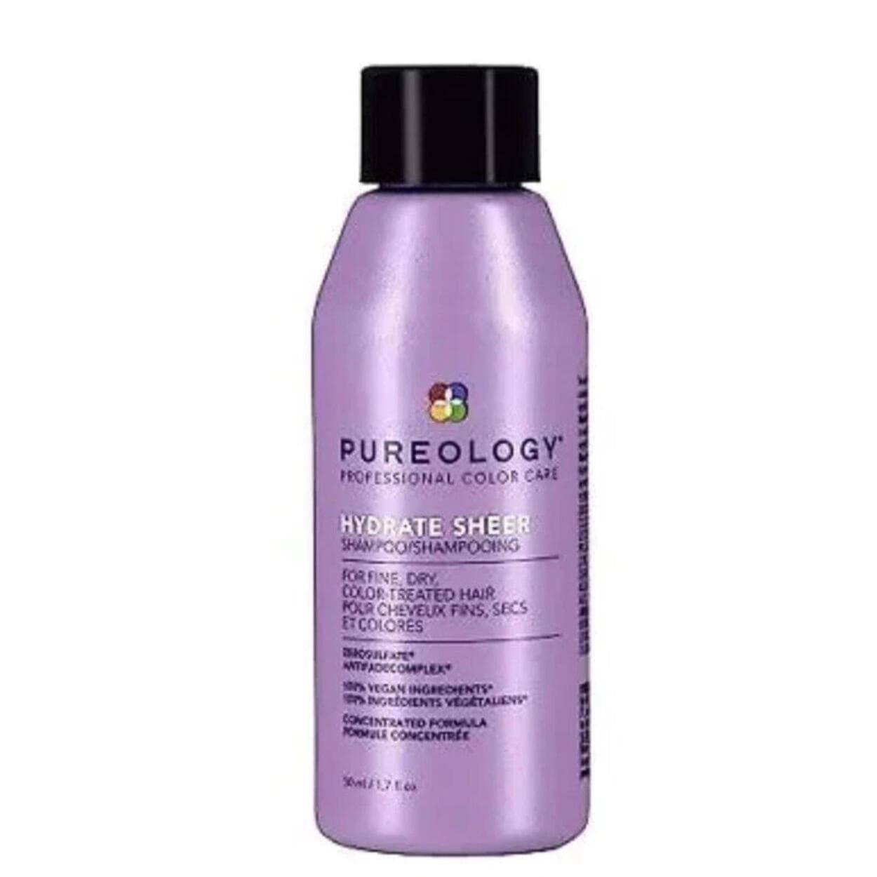 PUREOLOGY Hydrate Sheer Nourishing Shampoo For Fine Dry Color Treated Hair 1.7