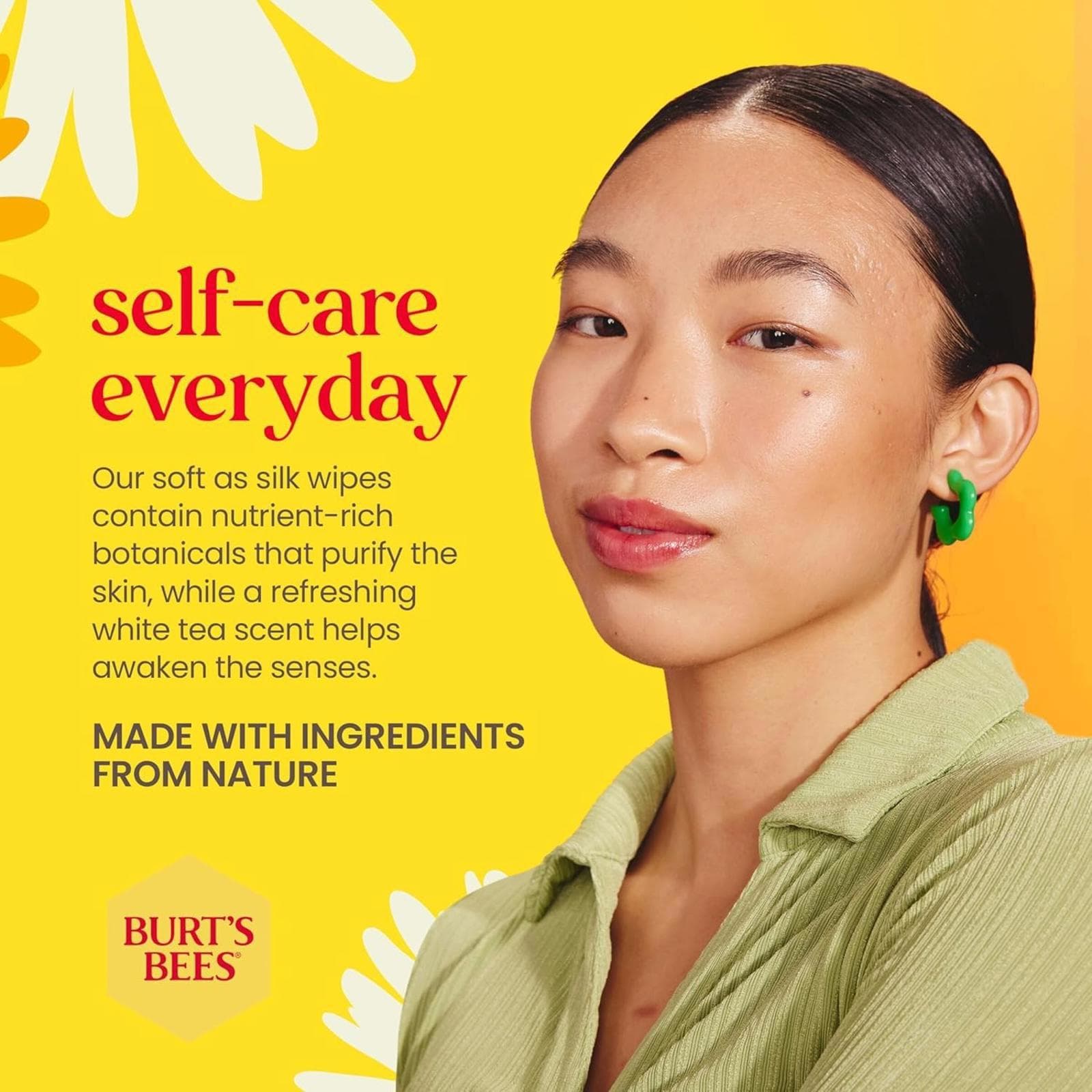 Burt's Bees Sensitive Facial Cleansing Towelettes with White Tea Extract - 30 ct - Thumbnail 4
