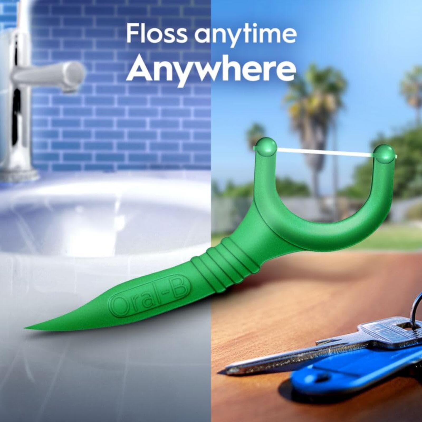 Oral-B Glide Mint Dental Floss Picks with Long Lasting Scope Flavor, 3 Pack - Thumbnail 3